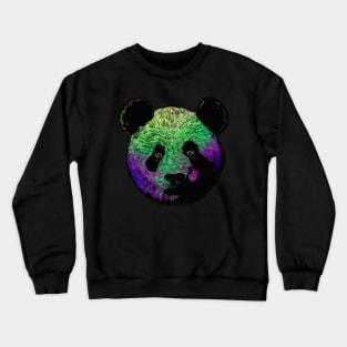 Awesome Colored Panda Crewneck Sweatshirt